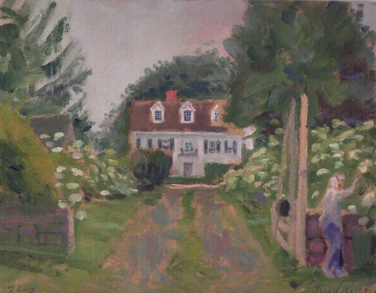 Shellens house - Watercolor painting by Charles Reyburn, 2013